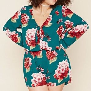 Forever 21+ hydrangea romper